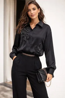 شومیز سایز پلاس طرح مار